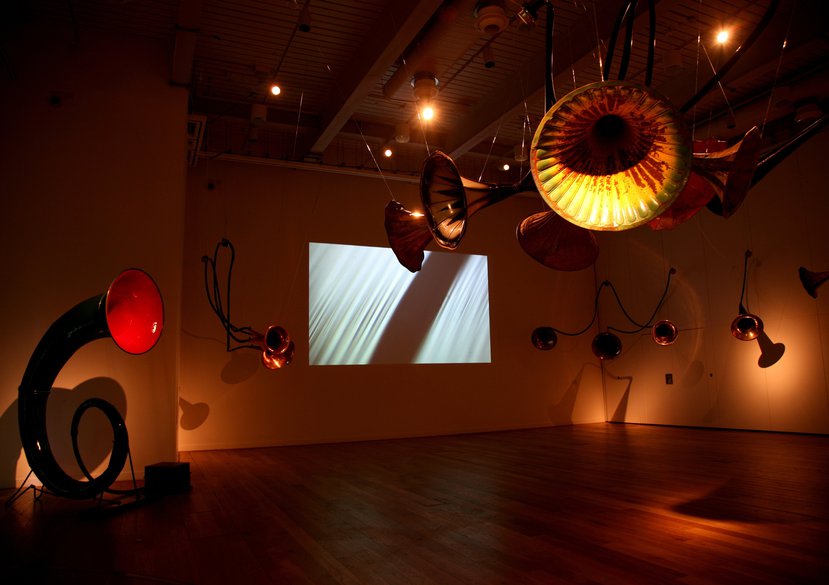Installation view of ‘Sound Seam’ at Great North Museum, Newcastle, for AV Festival 10