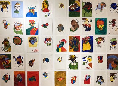 Stuart McCaffer's self-portraits with Charter School