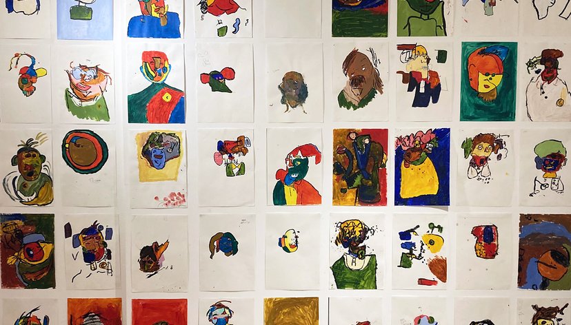 Stuart McCaffer's self-portraits with Charter School