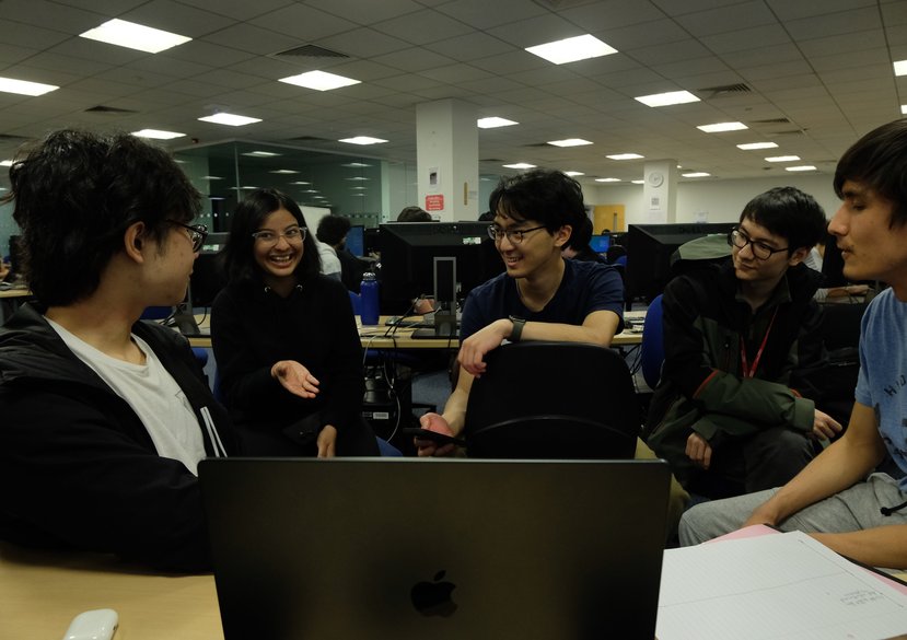 Students at a workshop