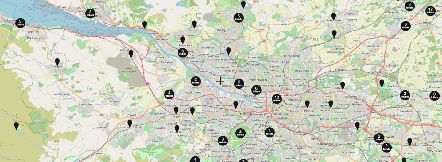 Great British Public Toilet Map, Glasgow