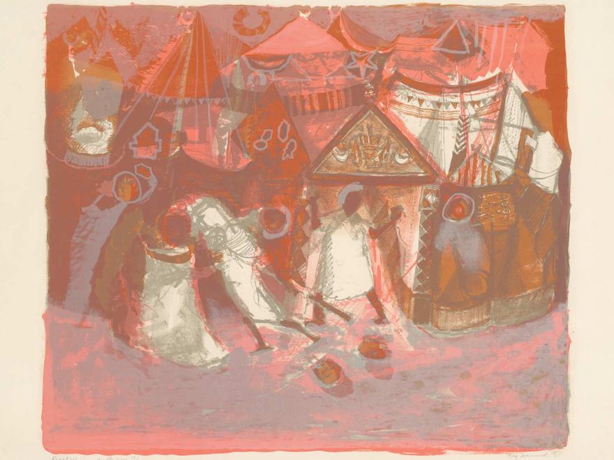 a colourful lithnograph