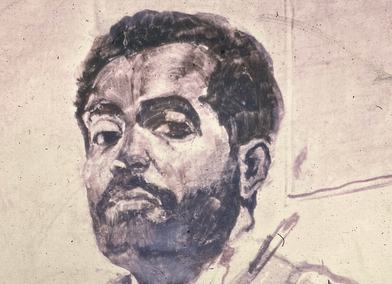 Tagelsir Ahmed, Self Portrait, 1960-1961, courtesy of Dr Fathi Osman