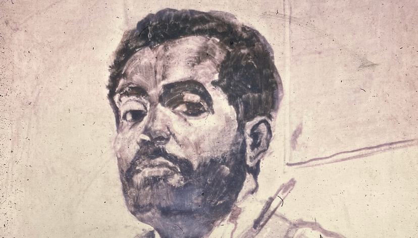 Tagelsir Ahmed, Self Portrait, 1960-1961, courtesy of Dr Fathi Osman