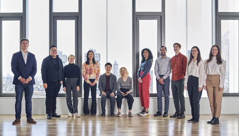 The 2022 Terra Carta Design Lab winners (ZELP, The Tyre Collective, Amphico, Aerseeds) Credit: Kasia Bobula / RCA