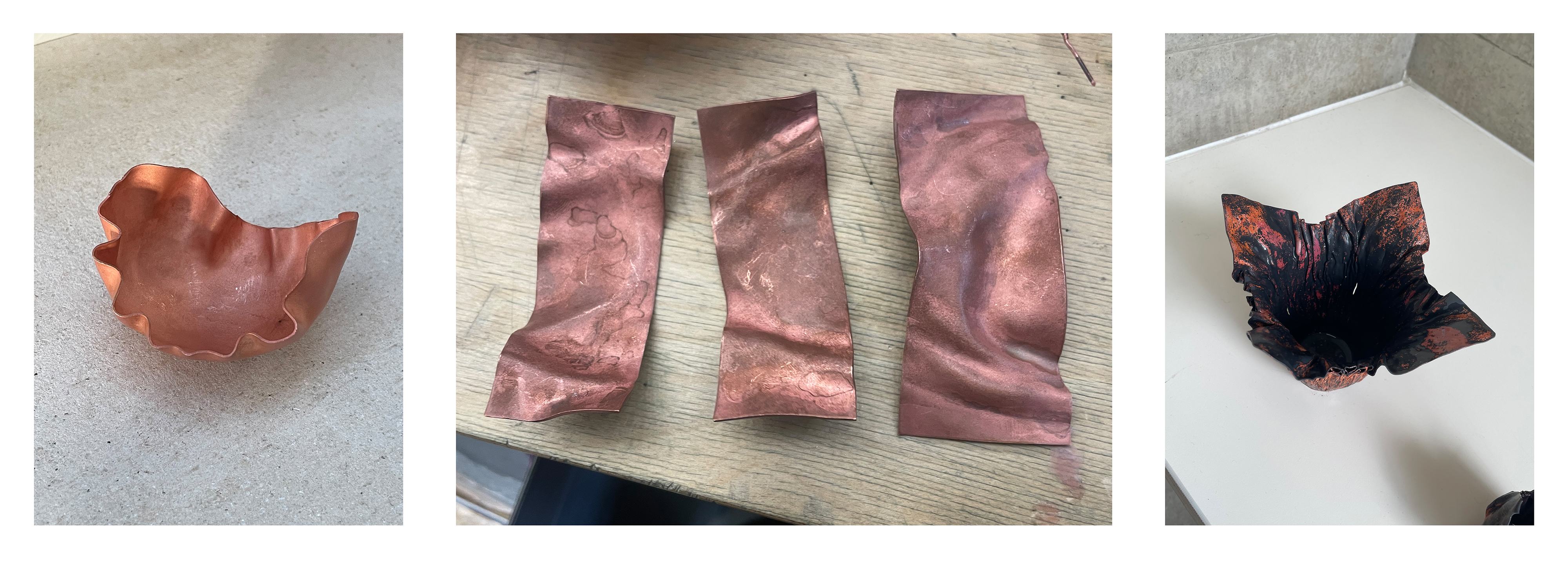 Testing how metal responds to pressure, texture, and form