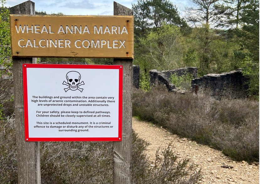 The Arsenic Labyrinth at the Great Consols Mine site, Tamar Valley, Devon. Toxic Heritage project