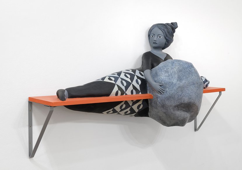 The Eruscan's Smile at Death, 2024 mixed media