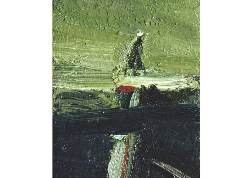 The Monk, oil on poplar