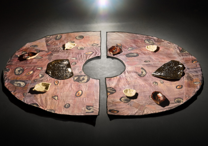 'One Waterfall Floods Another’ 2024 artwork made in conversation with Frank Pearson