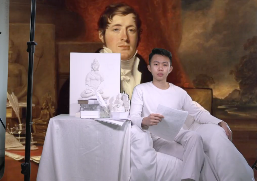 Washing White, durational performance, video still, 2020.