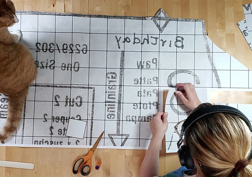 Upsized Sewing Pattern with Rasterbator