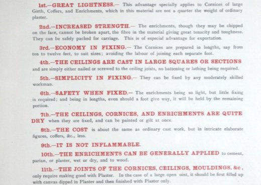 'Vol. I . Ceilings, Friezes, Cornices'