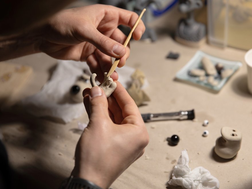 Behind the scenes of an Aardman production