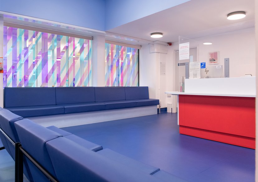 Art installation and waiting room