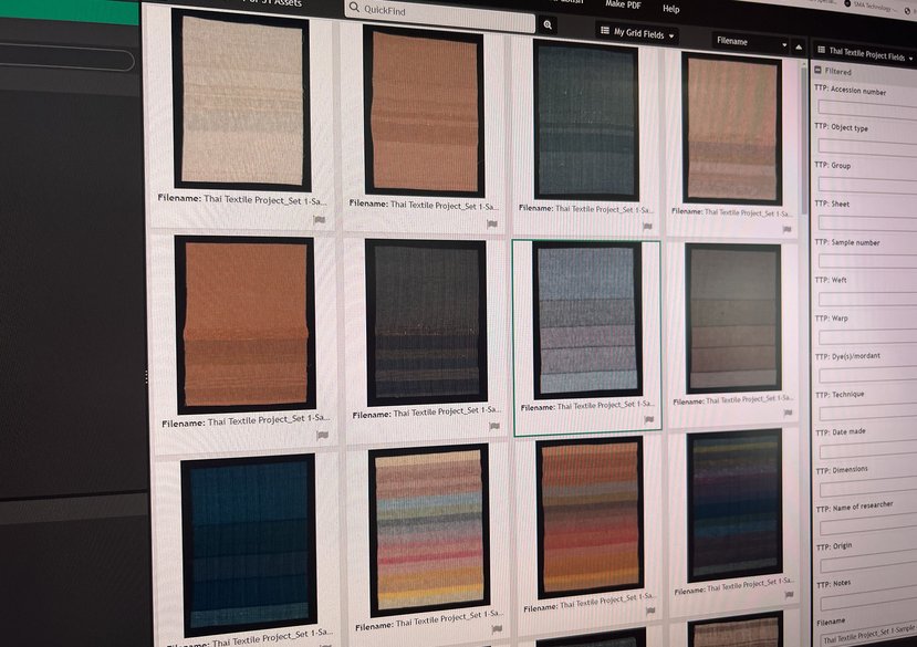 Digital images of the textile samples