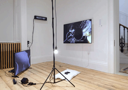 Installation and interactive video game exhibited at Re:Emergence, Cromwell Place, March 2022.