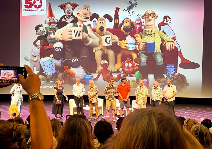 The RCA team and Aardman Animation on stage at the Animation Film Festival 2026, Annecy