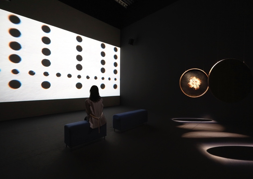 Installation views of ‘Re-envisioning the Future’ at InterCommunication Centre NTT, Tokyo, 2017