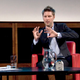 Christopher Bailey with Vice-Chancellor Dr Paul Thompson