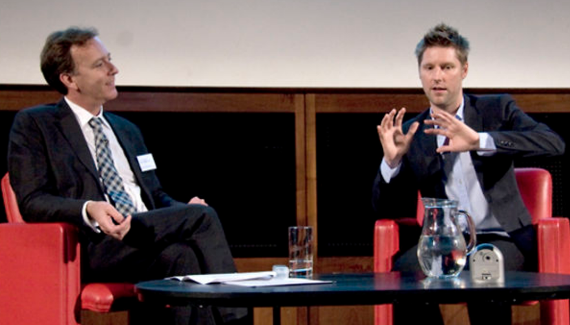 Christopher Bailey with Vice-Chancellor Dr Paul Thompson