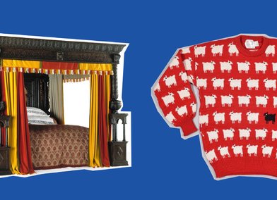 This Moment is Being Recorded extract showing 'The Great Bed of Ware' and Jean Muir's 'Sheep Jumper'