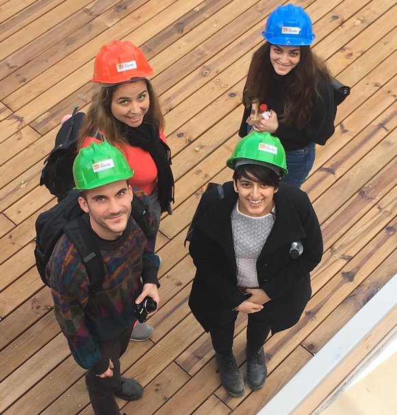 MA City Design Students on Site Visit, Canada Water, South London