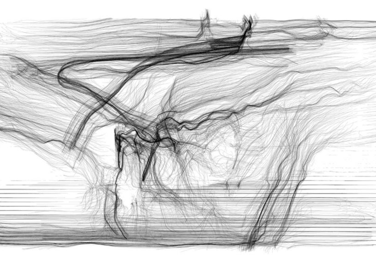 Surveillance studies, 1-minute surveillance videos analysed with a computer algorithm for objects, Data Loam, final exhibition Feb-Mar 2019, Vienna