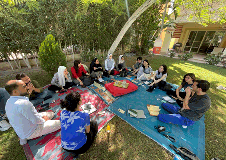 Gaza in Cairo: Underground Palestine studio meet with architects from Gaza.