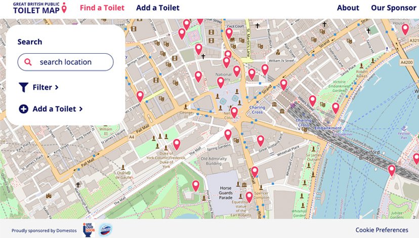 The Great British Public Toilet Map in 2020 https://www.toiletmap.org.uk/