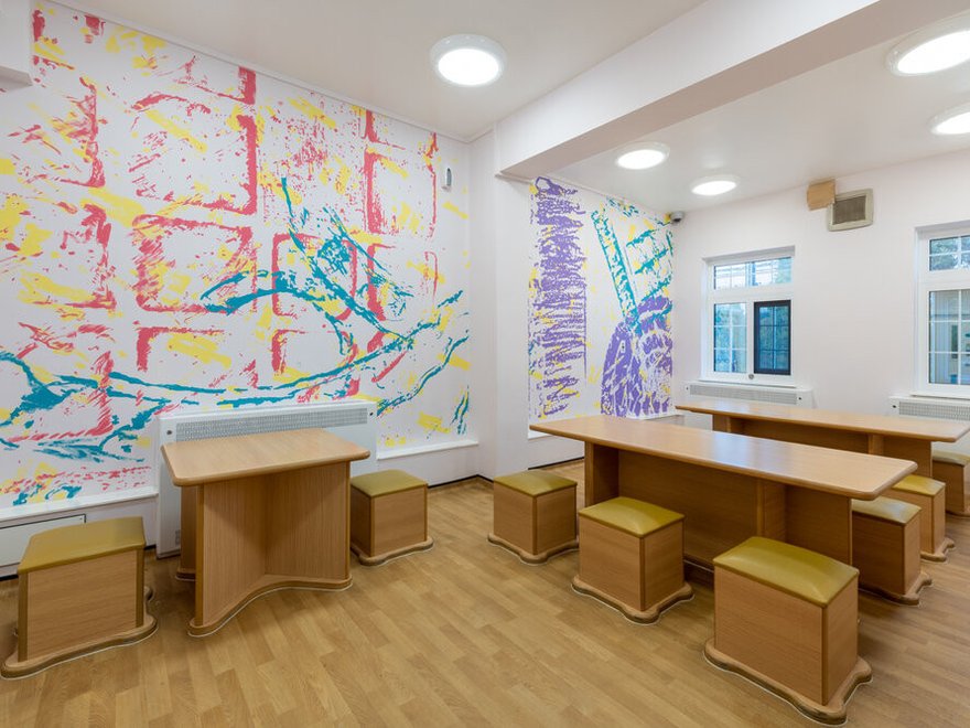 An image of art in a hospital room