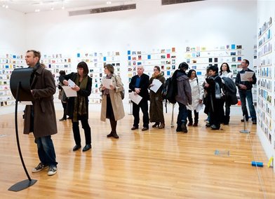 Collectors at the RCA Secret sale