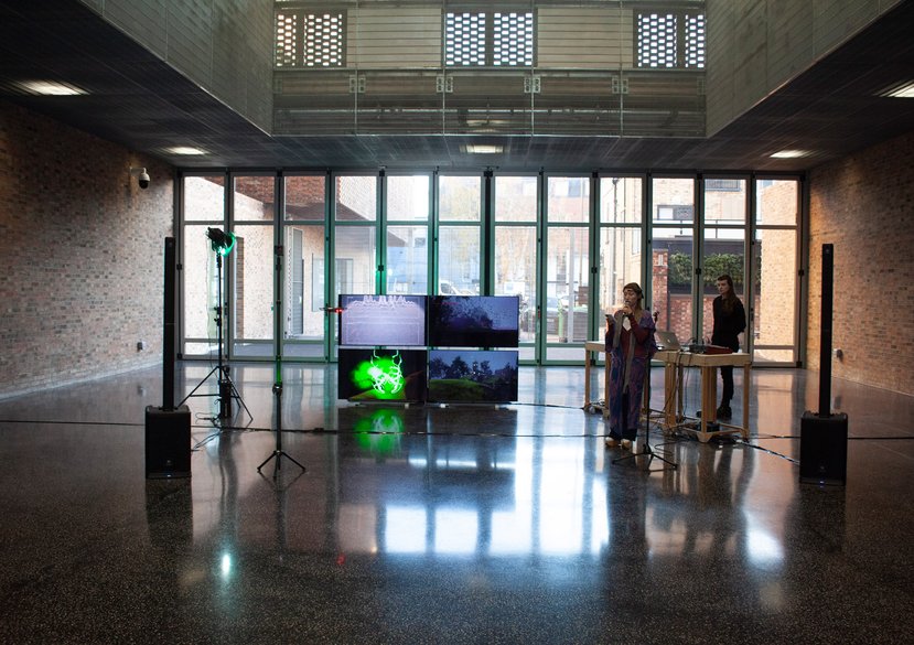 SWERVE (2022) Performance, RCA Research Knowledge Exchange Epic Games visit, Battersea South.