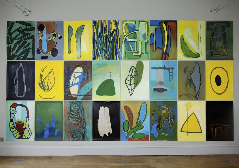 DomoBaal 2007, A grid of 24 paintings