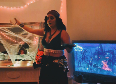 Laura Boutros performs in "The Seance"