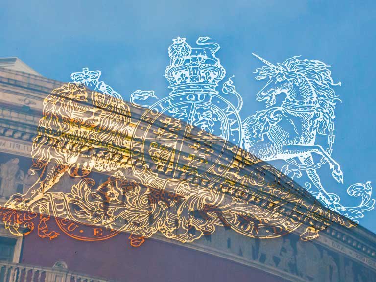 RCA crest, reflecting the Royal Albert Hall