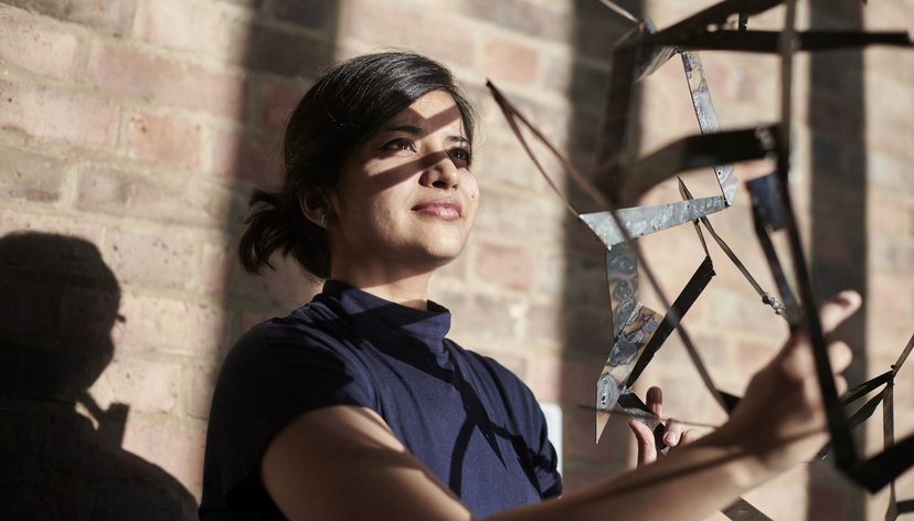 Sculpture student