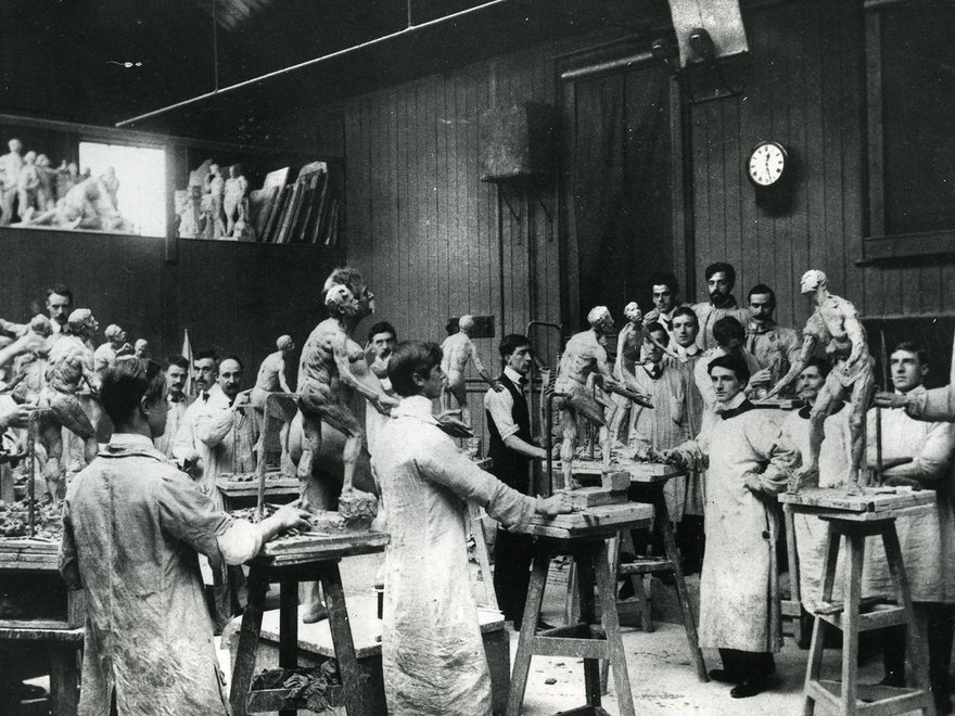 Sculpture department, 1905
