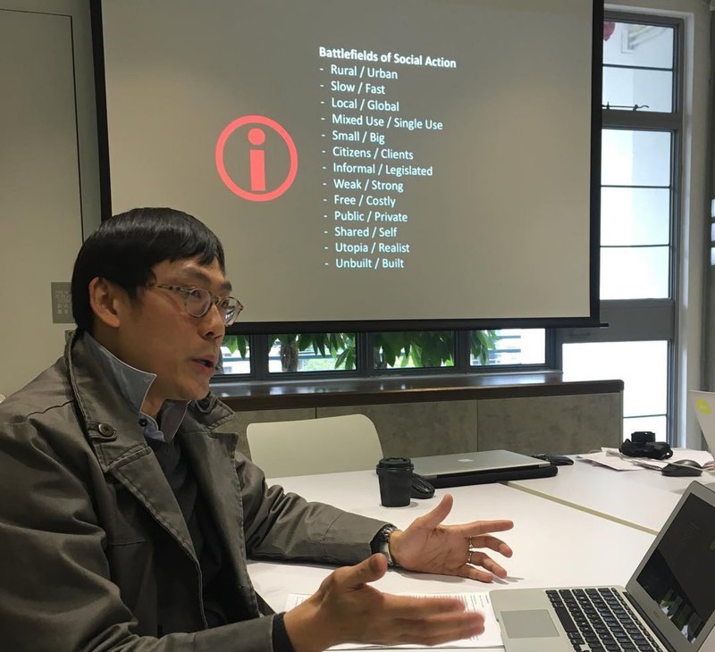 H Koon Wee presenting his new publication The Social Imperative: Architecture and the City in China