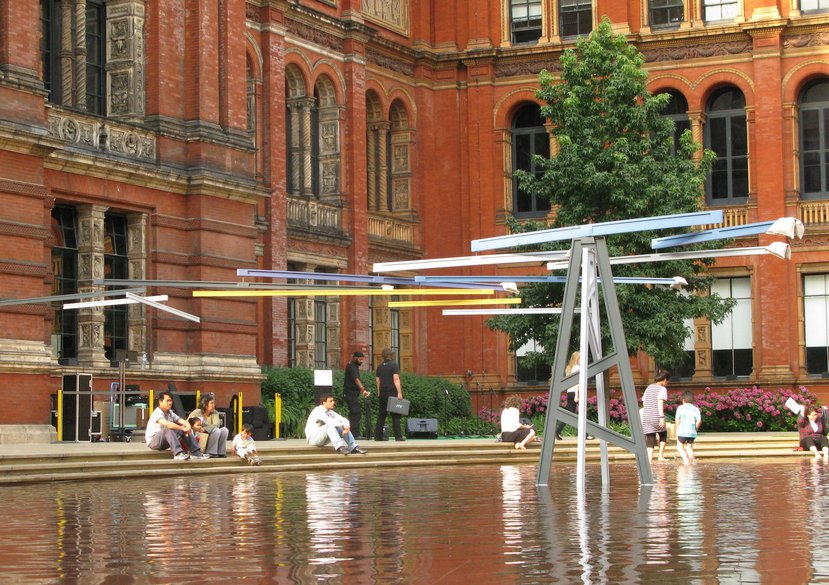 A very large mobile. V&A, London